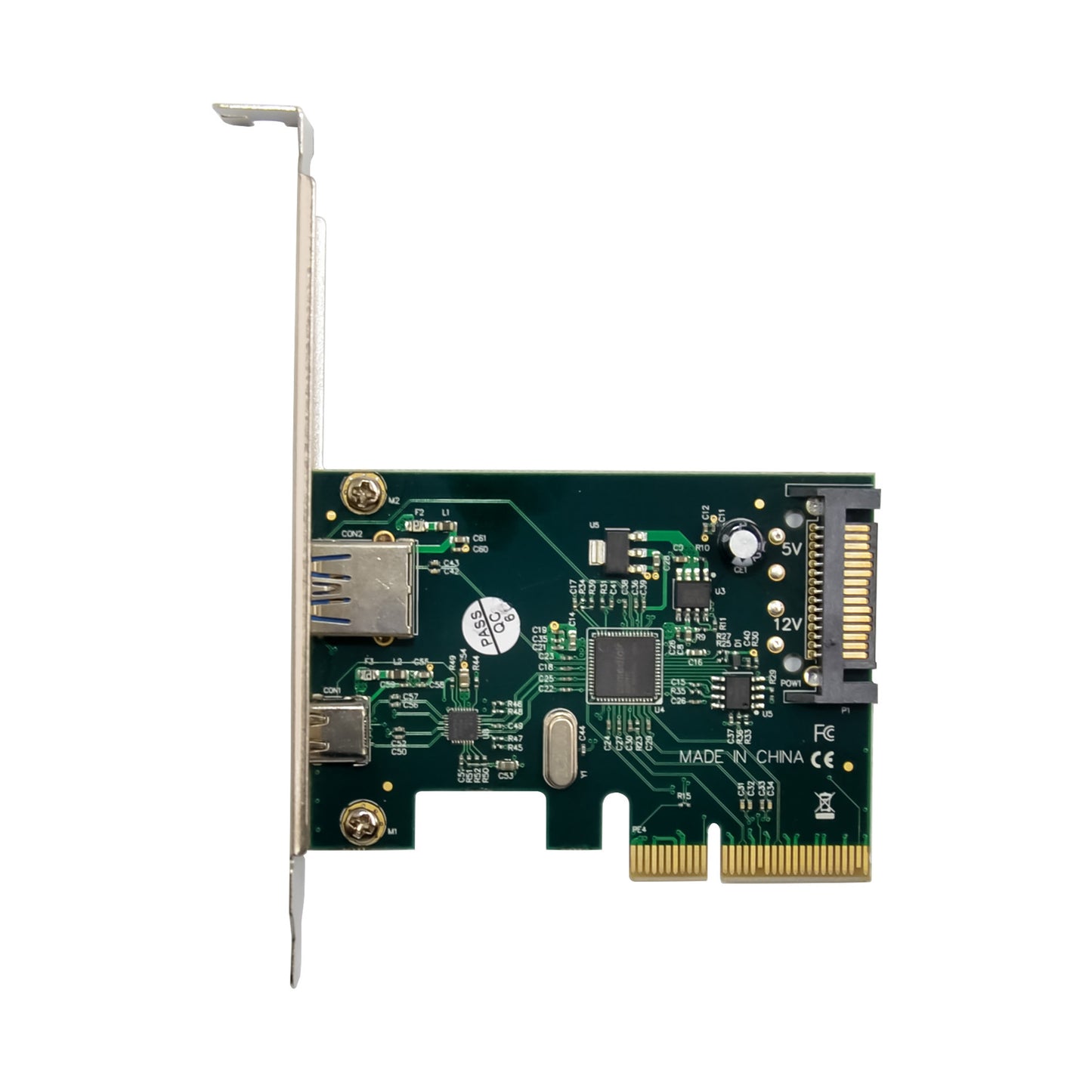 PCIE-USBC-A PCIe to USB 3.1 (Type A + Type C) Expansion Card 10Gbps Gen II w/ Full & Low Profile Brackets